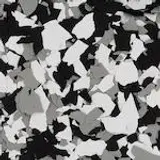 Tuxedo Versatile blended flake swatch
